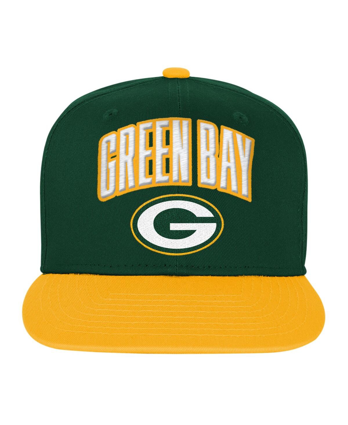 Outerstuff Big Boys and Girls Green Bay Packers Essentials Adjustable Hat