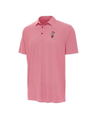 Antigua - Men's Scarlet Nebraska Huskers Herbie Husker Golf Twine Polo Shirt