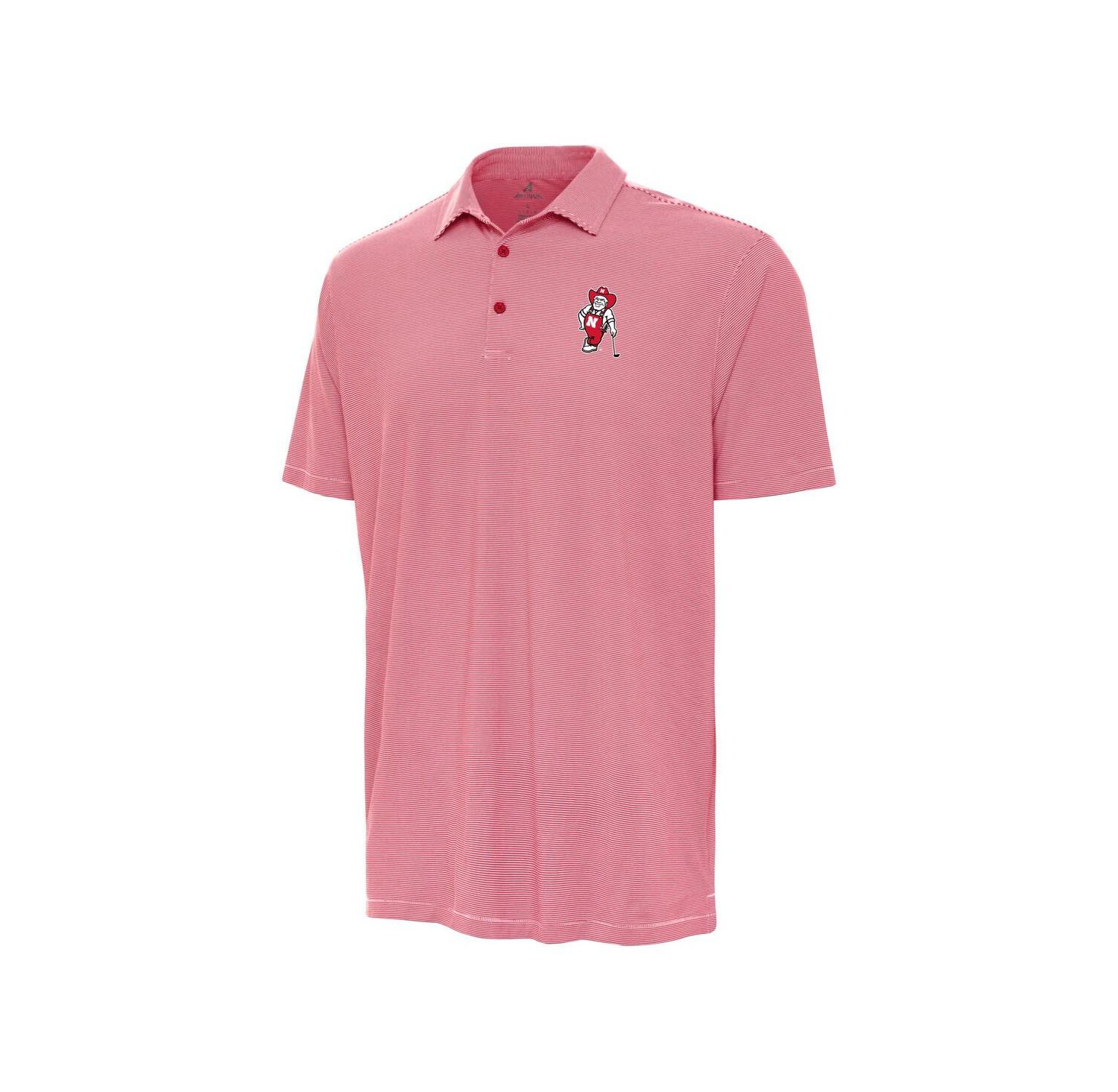 Men's Scarlet Nebraska Huskers Herbie Husker Golf Twine Polo Shirt