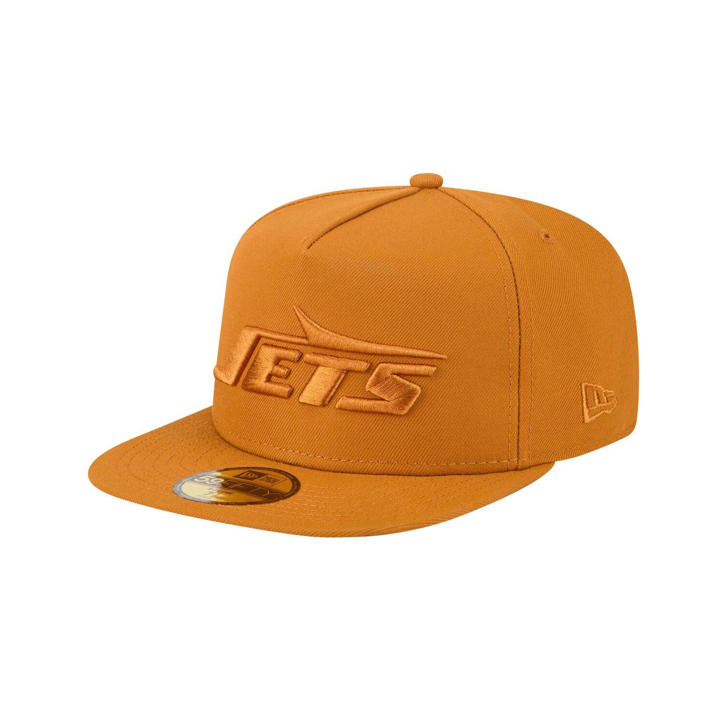 Men's Brown New York Jets Color Pack A-Frame 59FIFTY Fitted Hat