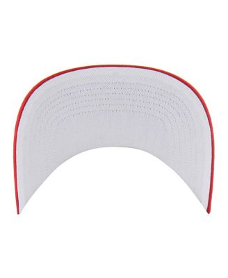 Men's White/Red Talladega Superspeedway Diamond Cut Hitch Adjustable Hat