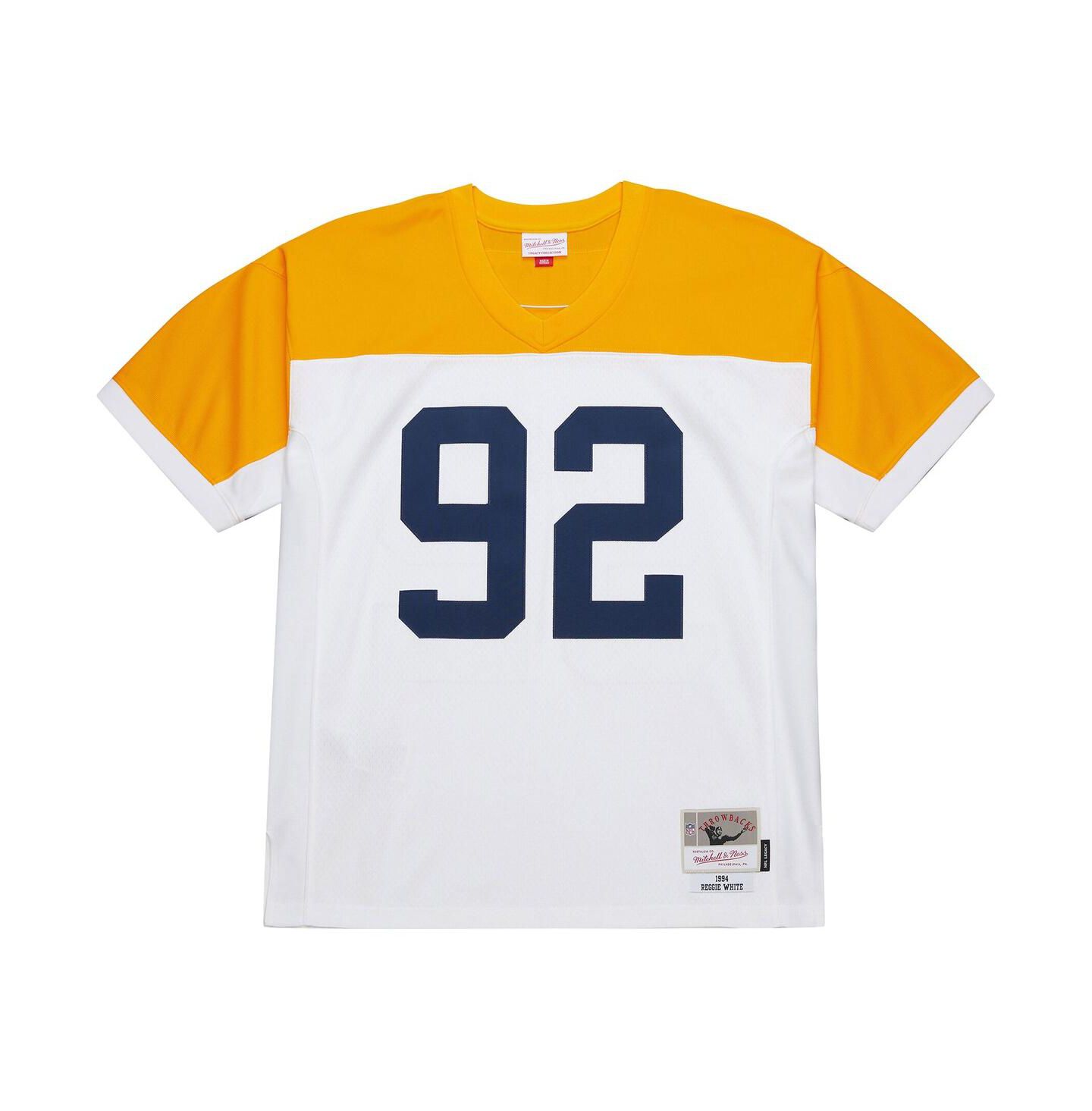 Мужской топ Mitchell & Ness Reggie White Green Bay Packers 1994 Legacy Replica Jersey — фото 3