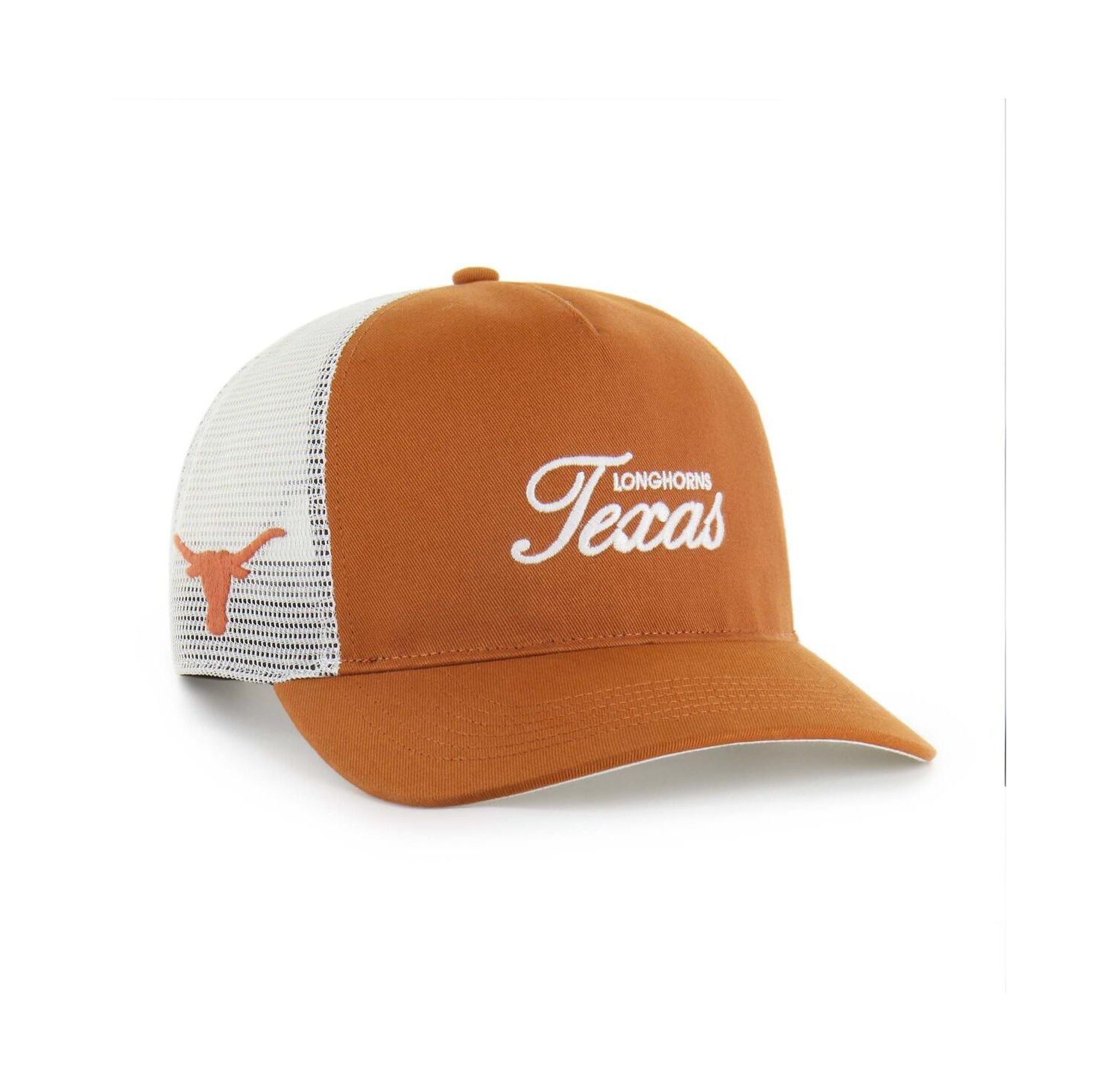 Men's and Women's Burnt Orange Texas Longhorns Contemporary Basics Foundation Trucker Hitch Adjustable Hat