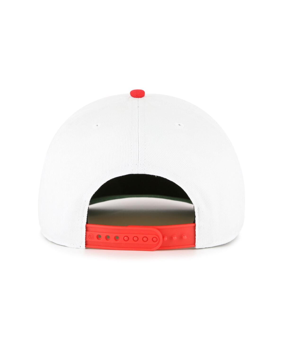 47 Brand Big Boys And Girlsâ White/scarlet San Francisco 49ers Prime Play Hitch Adjustable Hat In Multi