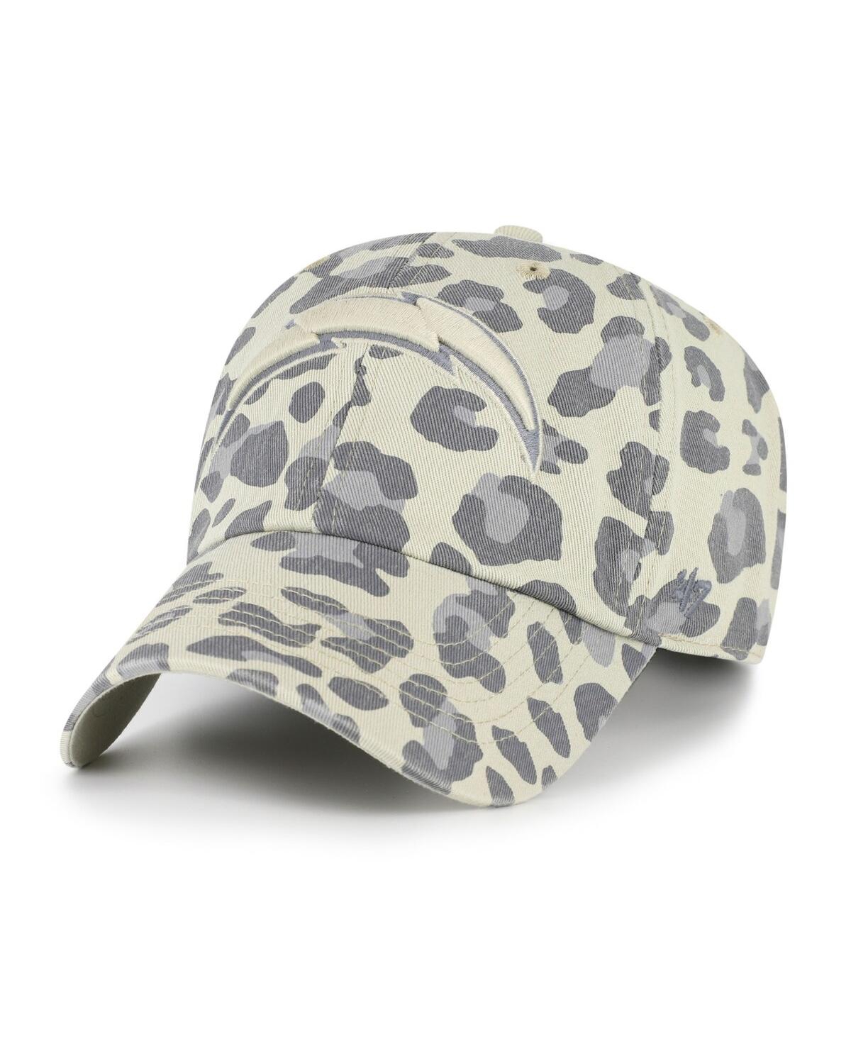 47 Brand Women's Gray Los Angeles Chargers Bagheera Clean Up Adjustable Hat In Multi