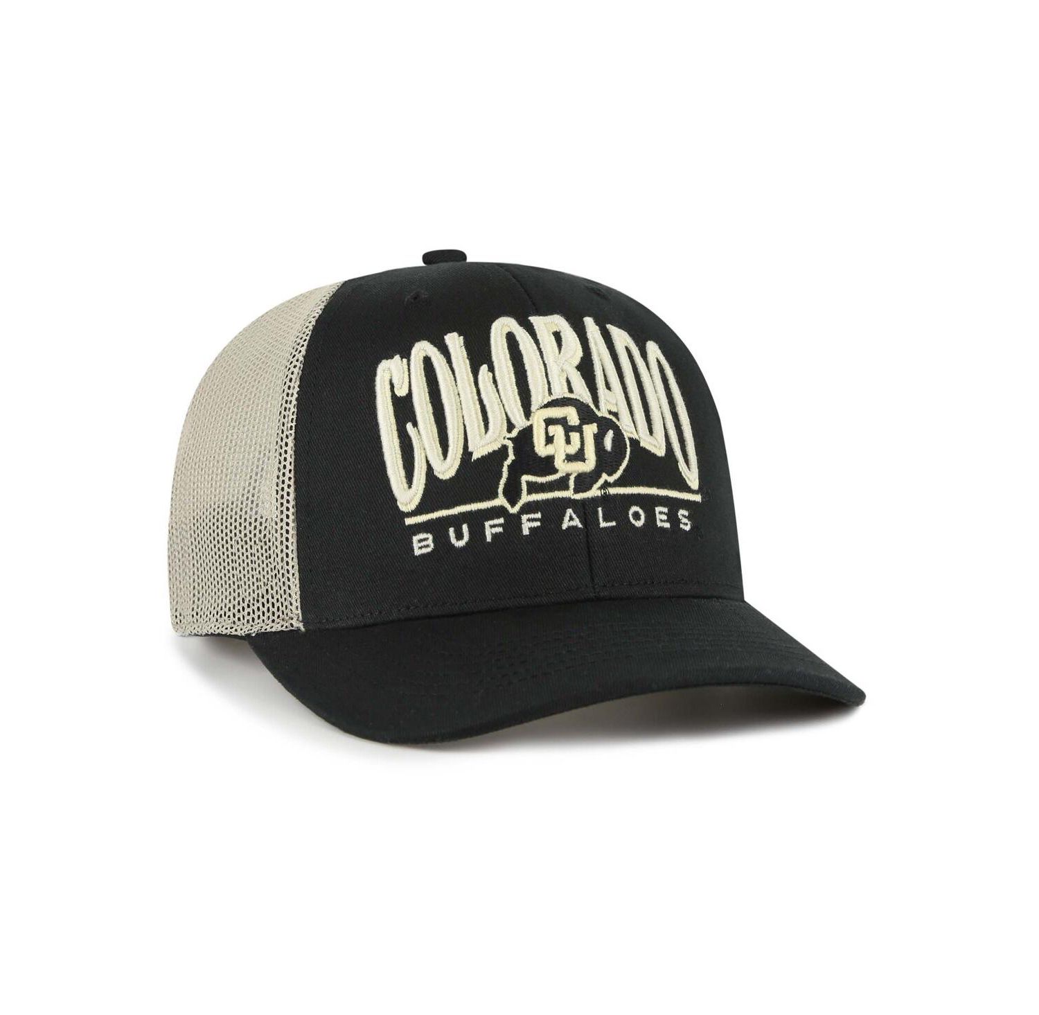 Men's Black Colorado Buffaloes Arid Adjustable Trucker Hat
