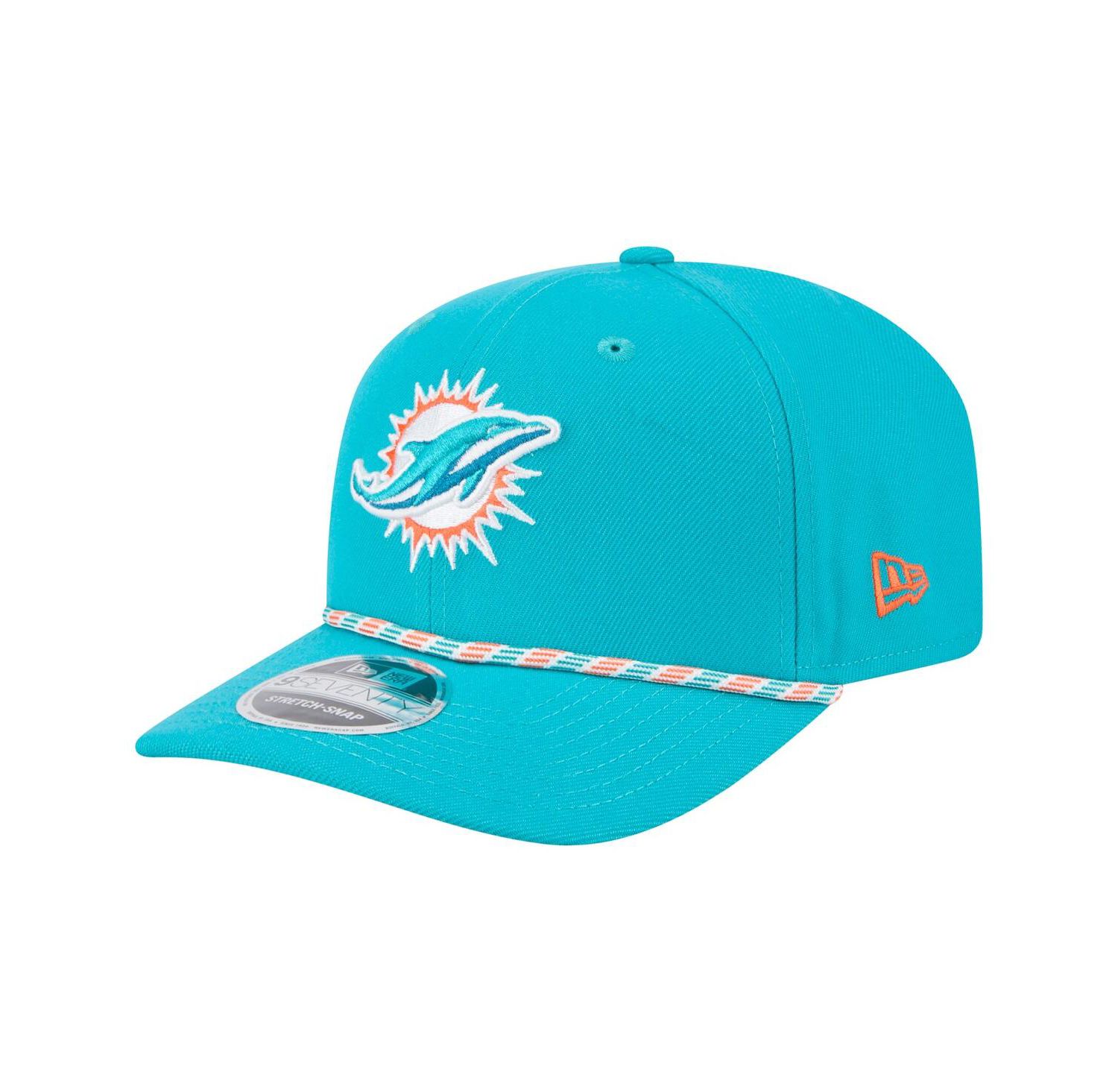 Men's Aqua Miami Dolphins Gameday Multi Rope 9SEVENTY Stretch-Snap Hat
