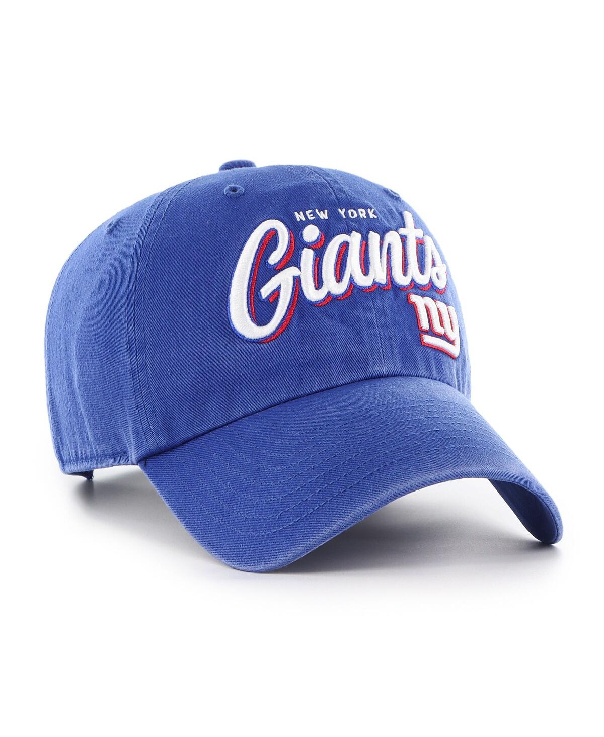 47 Brand Women's Royal New York Giants Ariana Clean Up Adjustable Hat In Blue