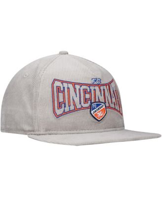 Men's Gray FC Cincinnati Corduroy Golfer Adjustable Hat