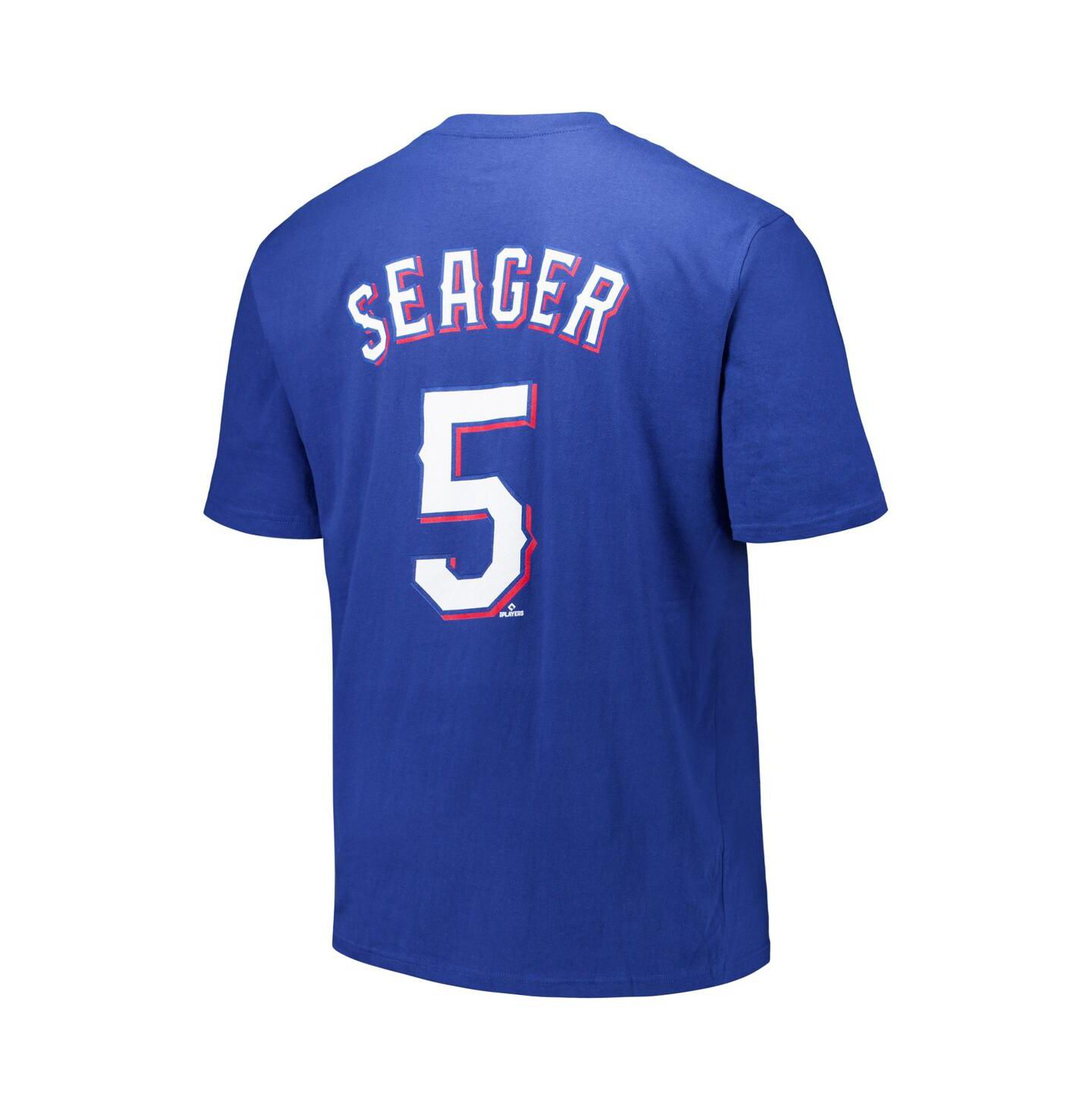 Мужская футболка Fanatics Corey Seager Royal Texas Rangers Big & Tall Name & Number — фото 2