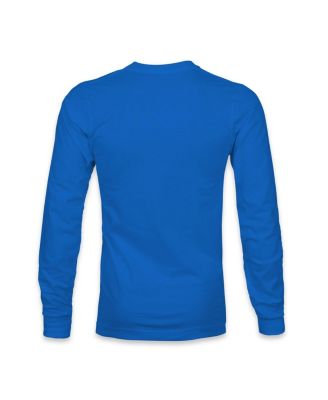Men's Blue Everton Mono Badge Long Sleeve T-Shirt
