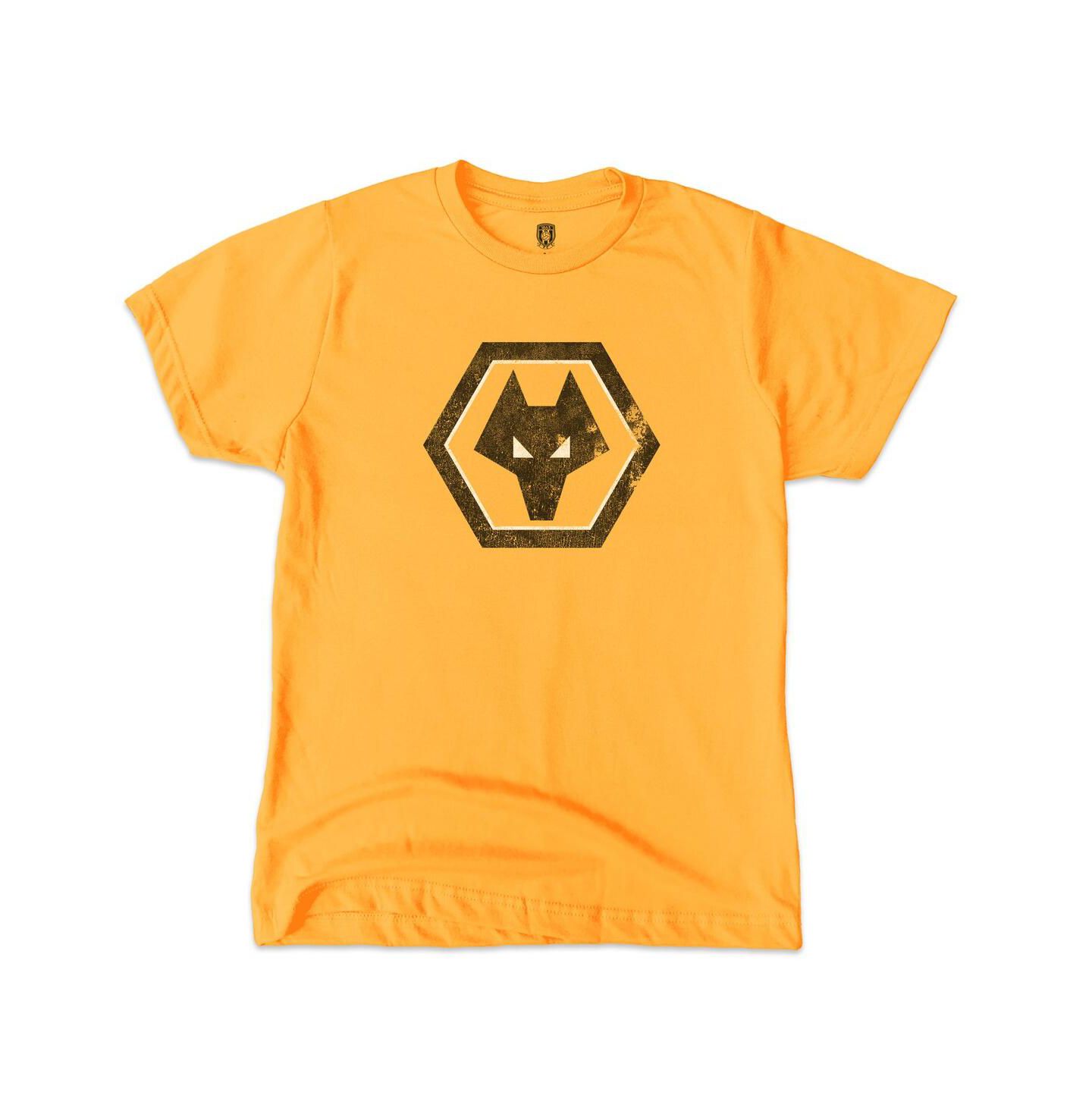 Детская футболка 1863FC Gold Wolverhampton Wanderers Color Badge — фото 3