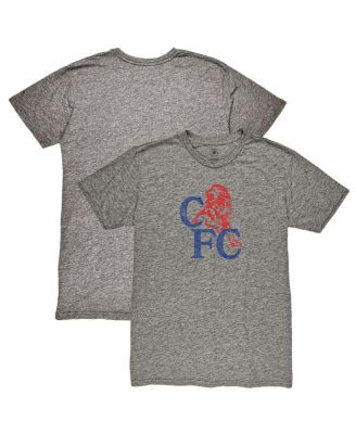 1863FC - Men's Heather Gray Chelsea Retro '86 Badge Vintage Tri-Blend T-Shirt