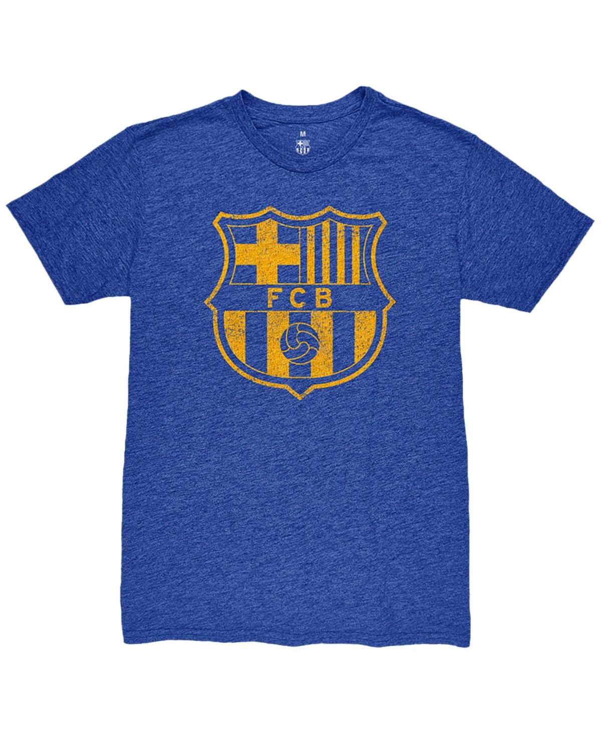 1863fc Men's Robert Lewandowski Heather Royal Barcelona Player Name Number Twisted Tri-blend Slub T-shirt In Blue
