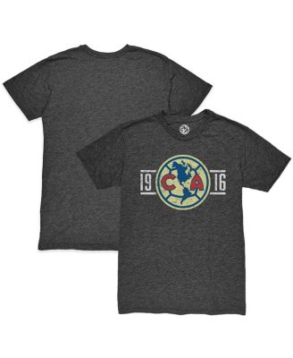 1863FC - Men's Heather Black Club America Established Twisted Tri-Blend Slub T-Shirt