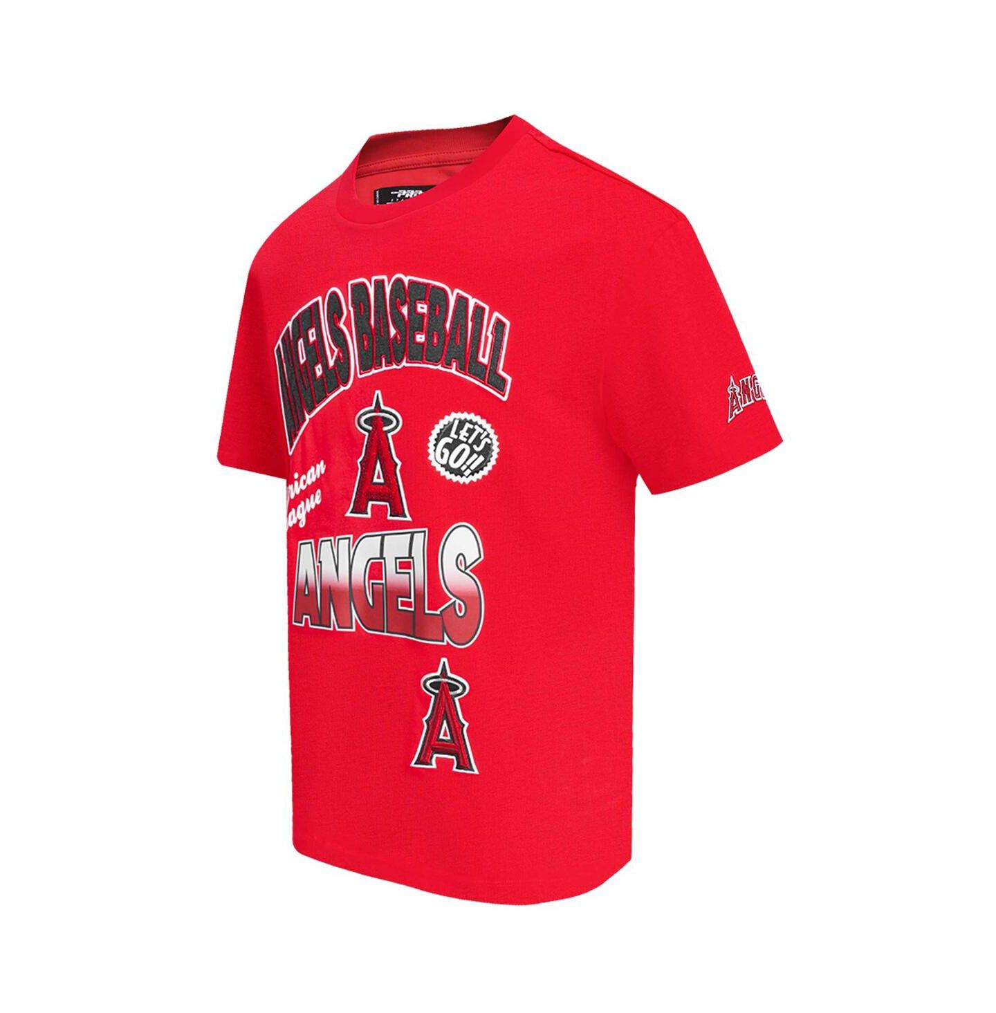 Мужская футболка Pro Standard Red Los Angeles Angels Turn It Up Dropped Shoulder — фото 5