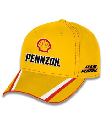 Checkered Flag Sports - Men's and Women's Yellow Joey Logano Shell Pennzoil Uniform Adjustable Hat