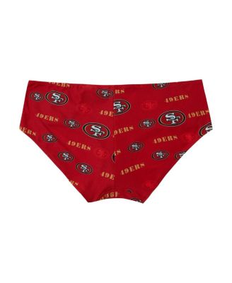 Women's Scarlet San Francisco 49ers Mosaic Allover Print Knit Panty