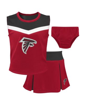 Outerstuff - Girls Preschool Red Atlanta Falcons Spirit Cheerleader 2-Piece Set with Bloomers