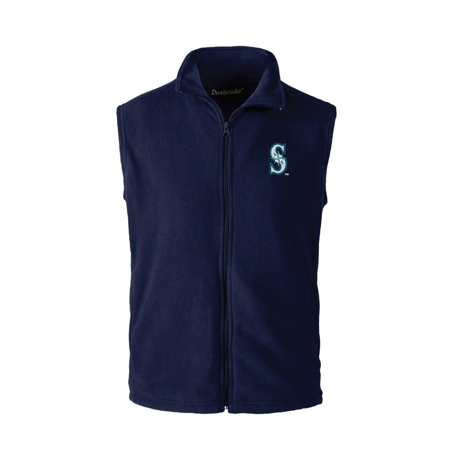 Мужской жилет Dunbrooke Navy Seattle Mariners Full-Zip Vest — фото 1