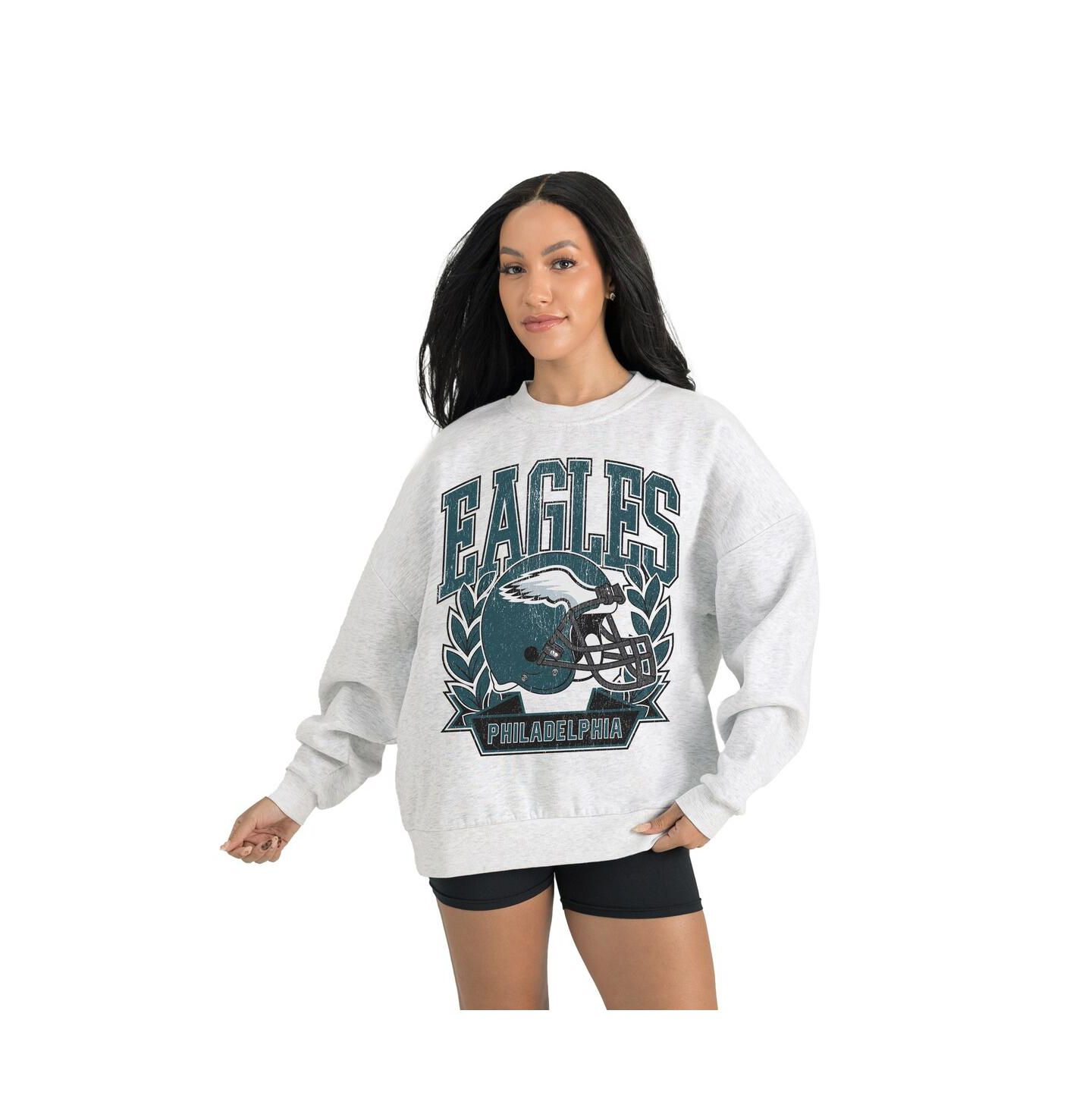 Женский флисовый свитшот Gameday Couture Philadelphia Eagles Heritage Premium, серый — фото 1