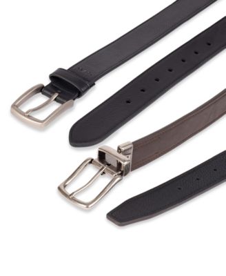 Men's 2-Pack Reversible and Casual Belt Gift Set