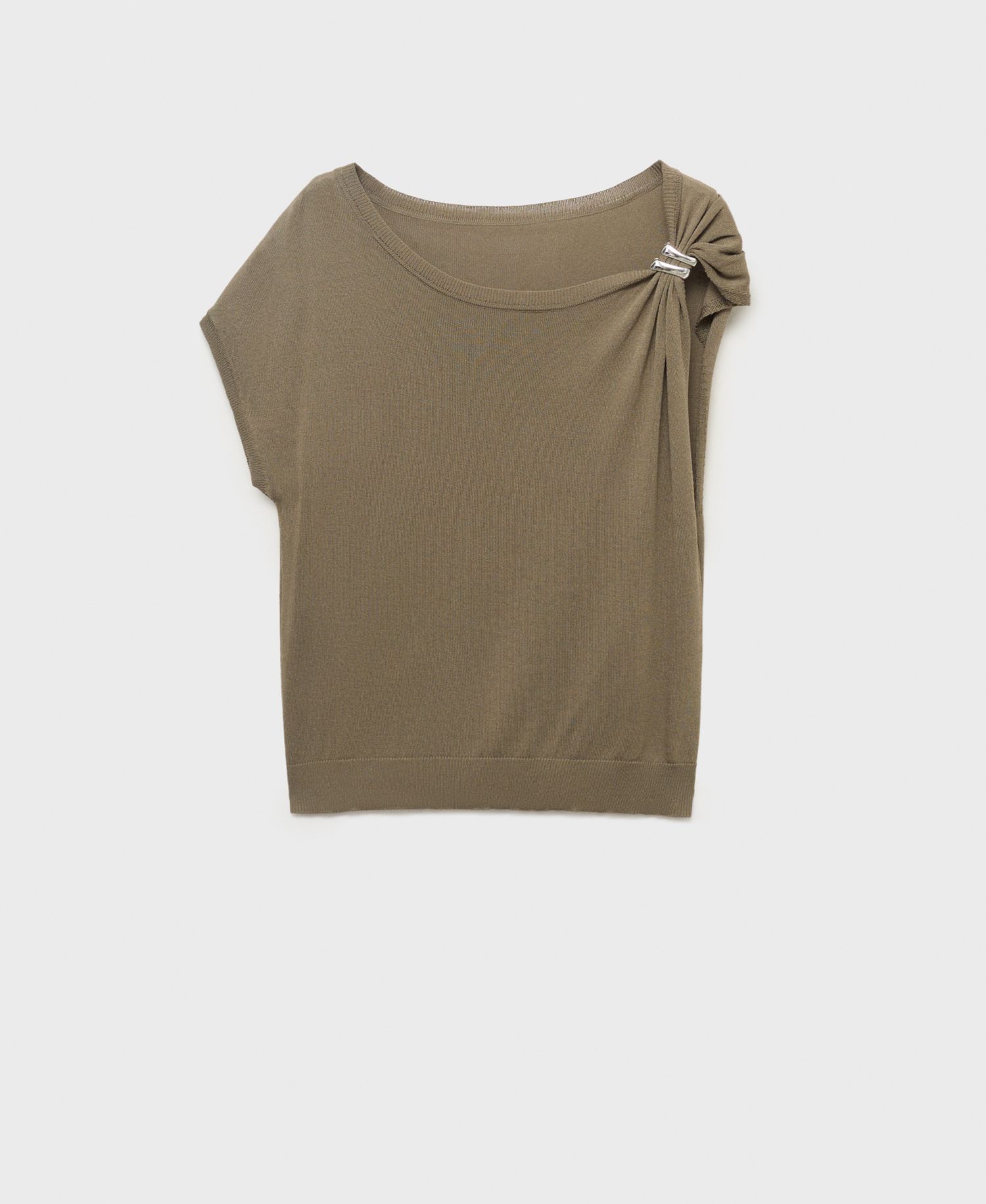 Women's Metallic Detail Fine-Knit Sweater