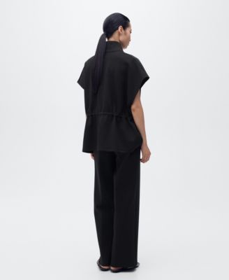 Women's Elastic Waist Straight-Fit Pants