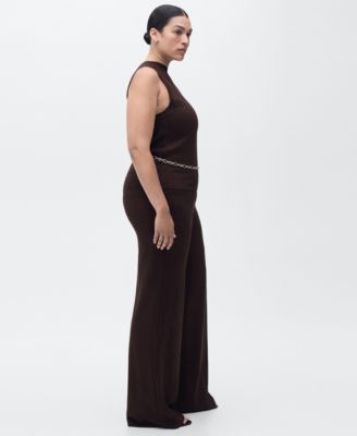 Women's Fine-Knit Wide Leg Pants