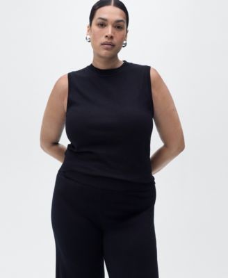 Women's Fine-Knit Wide Leg Pants