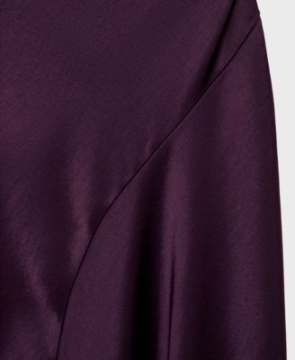 Women's Asymmetrical Satin Dress