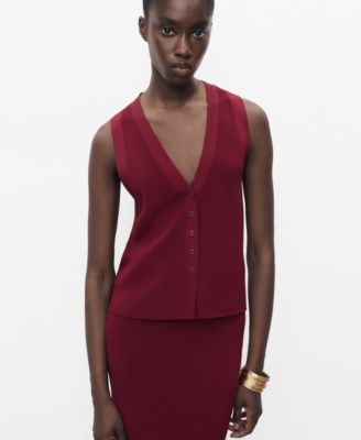 MANGO - Women's Fine-Knit Gilet
