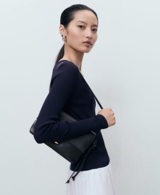 Women's V-Neck Ribbed Knit Sweater