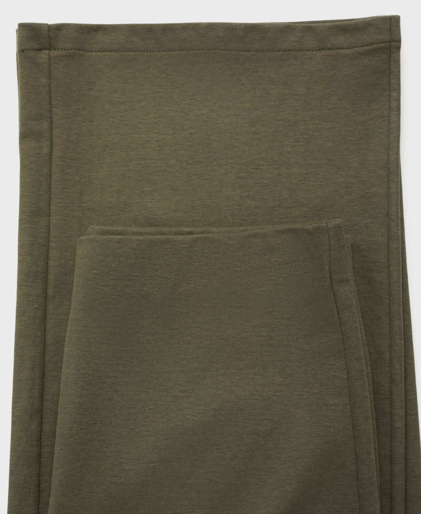 Женские брюки Mango Elastic Waist Straight-Fit, цвет: Хаки — фото 5