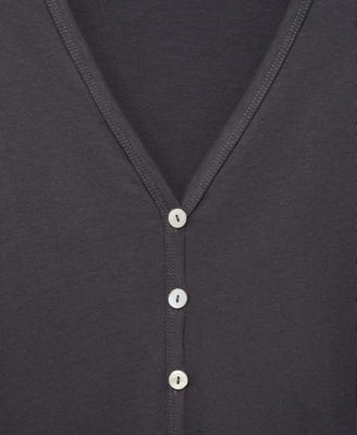 Women's Button Detail Cotton Nightdress