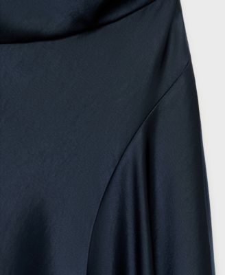 Women's Asymmetrical Satin Dress