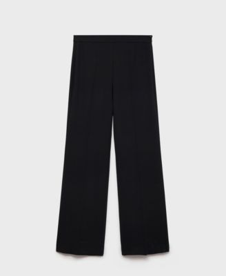MANGO - Women's Straight Mid-Rise Suit Pants