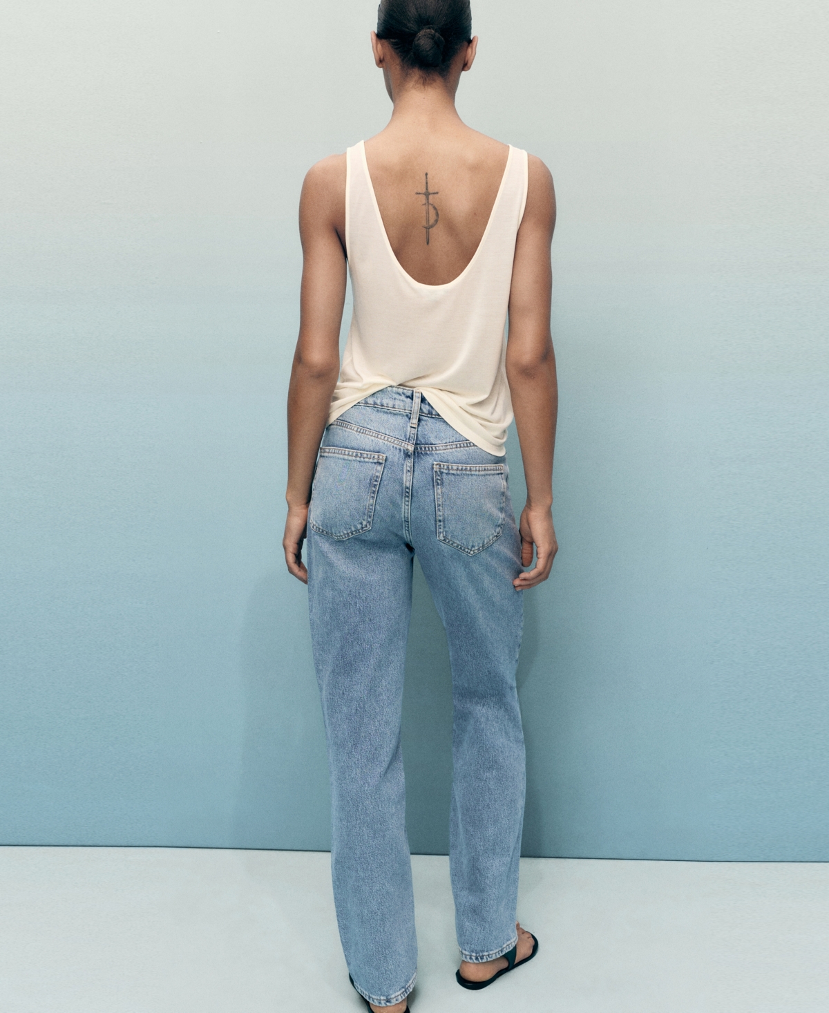Mango Women's Matilda Medium-rise Straight-fit Jeans In Blue