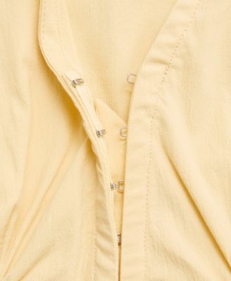 Women's Gathered Cotton Blouse