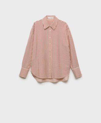 MANGO - Women's Striped Straight Shirt