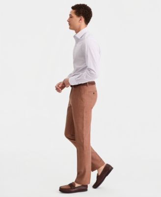 Men's Modern Fit Wool Blend Suit Separate Pants