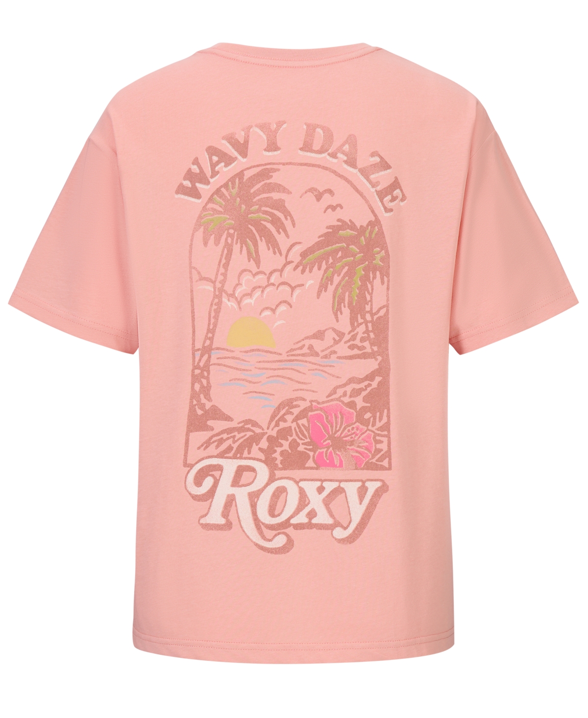 Roxy Big Girls Wavy Daze Oversized Short Sleeve T-Shirt