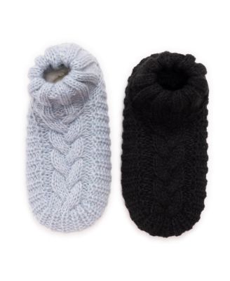 Women's Cuffed Sweater Knit Ballerina - 2 Pair Pack