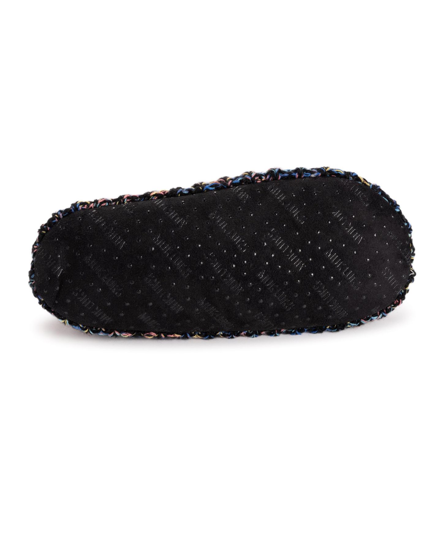 Женские ботинки MUK LUKS Icelandic Space Dye Marl Cabled Cuff Booties, цвет: Эбеновый — фото 7