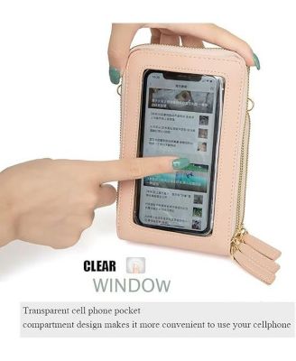 Touch Screen Crossbody Phone Purse for Women, Rfid Blocking Small Cellphone Shoulder Purse with 2 Adjustable Strap