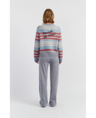 Women's Wool-Cashmere Snoopy Ski Rollneck Sweater