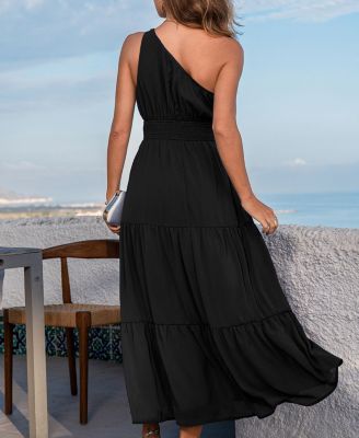 Women's Luna Grace Black Maxi Beach Dress