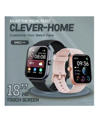 Smart Watches For Women Men, Alexa Built-In 1.8" Fitness Tracker Watch For Android IOS, Waterproof Activity Trackers With 105+ Sport Modes