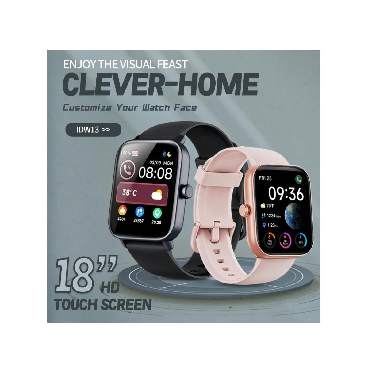 Ruxing Smart Smart Watches For Women Men, Alexa Built-In 1.8" Fitness Tracker Watch For Android Ios, Waterproof Activity Trackers With 105+ Sport