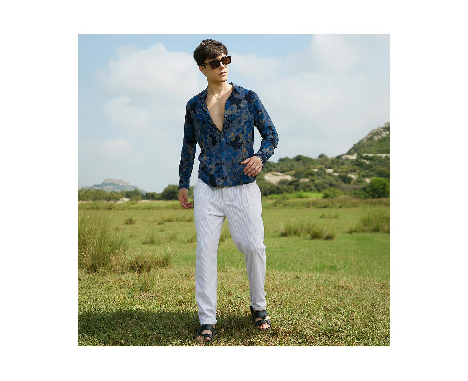 Men's Bi-Hue Daisy Shirt